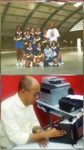 Campeonato escolar (JEAL) com o time feminino de Handebol, o qual foi vice campeão nesse dia. 
Patricia (aluna), Lana (aluna), Nele (aluna), Aline (aluna), Fabiana (aluna), Ricardo, Fafá (aluna), Disney (aluna), Adna (aluna), Janaina(aluna)

Momento de trabalho como diretor da escola Pio X