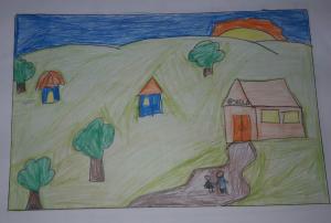 Escola em que Tia Fran estudou quando criança, era muito pequena e ficava no sitio.