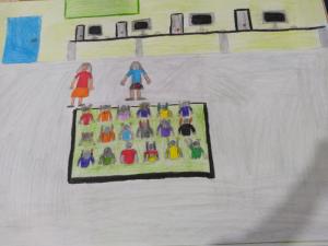 D,Maria tinha contando sua vida para os alunos da escola