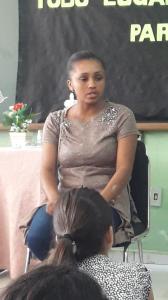 Edivânia em sua entrevista