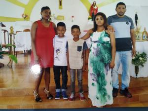 Dia da primeira eucaristia do filho