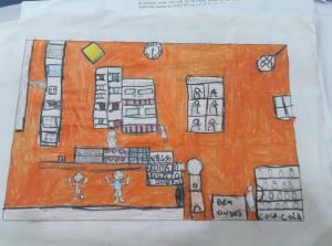 Desenho de imaginação de sua loja 