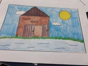 Escola rural onde lecionava quando era professora