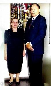 Bisavó Lindalva e bisavô Nelson quando foram padrinhos de casamento no ano de 1990 em São Paulo.