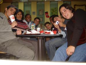 personagem: Amigos<br>historia: Saímos de uma reunião de jovens da 2IBB e fomos klanchas no Mc Donalds.<br>