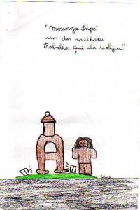 historia: Um dos objetos de barro feito por ela, considerado o mais difícil e o melhor de todos.<br>