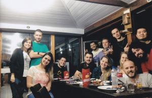 Churrasco com os amigos da Neogrid que viraram família.
