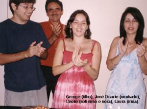personagem: George (filho), José Duarte (cunhado), Cecile (sobrinha e nora) e Laura (irmã)<br>historia: Cantando parabésn em aniversário de Cecile.<br>