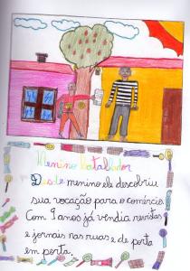 historia: Desde os nove anos trabalhava como vendedor de revistas e jornais.<br>