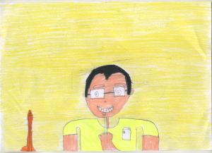 Desenho de obsevação do Professor Paulo