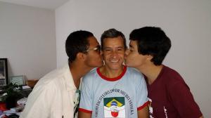 Chefe Wilson com seus filhos : Eric e Wilson Junior
