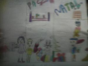 historia: Desenho realizado durante a fala do Seu Dênis, sobre sua história de vida, momento que ele coloca as datas Natal e Páscoa como datas importantes para reunião de família.<br>