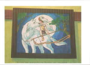 Desenho em exposição no Palácio da Cultura.