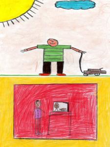 historia: Tinha como animal de estimação um porquinho da Índia.<br>