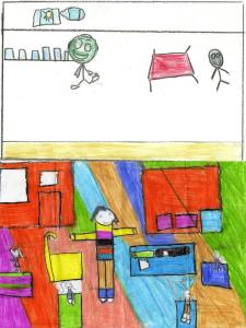 historia: Registro do momento da entrevista concedida aos alunos do 
2º ano do ciclo I do ensino fundamental I por Bruno Victorio Meneghetti em São Bernardo do Campo - SP<br>