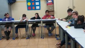 Momento da entrevista com D. Marlene