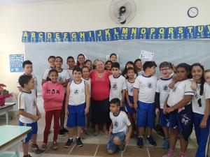 FOTO DA TURMA DO 4º ANO A COM ENTREVISTADA D MARILEI