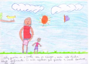 Keity esperou a irmã nascer pra poder ir à escola.