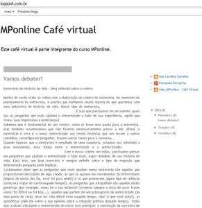 Compartilhando ideias e trajetórias no grupo