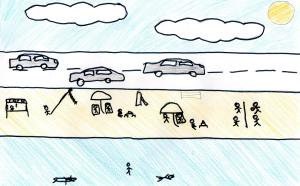 Diversão na praia