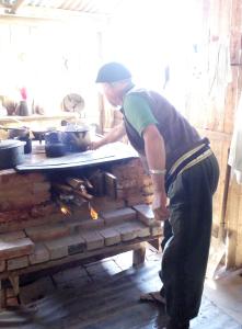 Seu Balceonupes durante a entrevista.