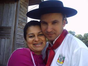 Alexandre e sua esposa Josiane