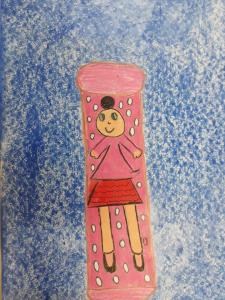 Presente dado a sua filha, feito de canos de PVC