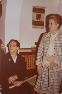 Maria Francisca, avó de Chica, e a tia Genoveva.