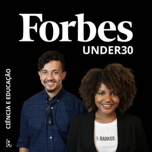 Bia Santos, listada ao lado de seu sócio Marden, na lista dos jovens mais promissores do Brasil com menos de 30 anos. Ela conta que o momento foi um grande marco de reconhecimento ao seu projeto e empresa, a Barkus.