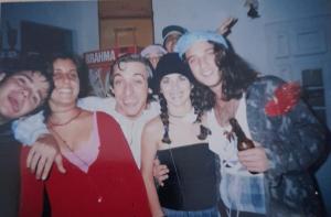 Festa na UNESP, com colegas de turma.