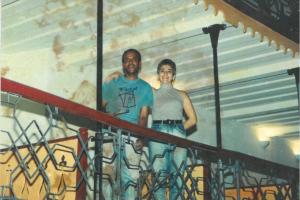 Reforma que ele fez no Teatro Casa da Ópera, o teatro mais antigo da América Latina. Com a diretora de cultura da época, Claudia Malta. Fizeram a restauração de todo o prédio, trocaram o forro, pintam, fizeram muro de pedra seca.