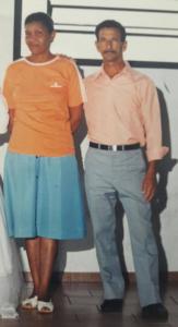 Foto de Dide com seu esposo Roque.