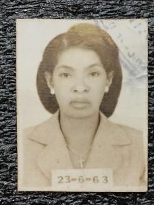 Foto 3x4 da Maria Suzana Ventura, mãe da Dide.