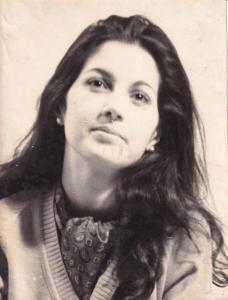 Márcia aos 18 anos, marco de início de interesse pela vida política, em 1965.