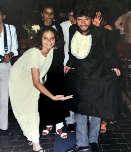 Binho Marques em sua formatura em História, em 1994, com Marina Silva ao fundo. Mais que colegas de curso, dividiam sonhos de transformação social.