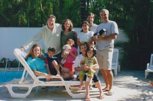 A família toda, com exceção do genro que estava tirando a foto.