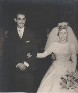Para Anna, o casamento foi o dia mais feliz que ela já teve, na Igreja Imaculada Conceição.