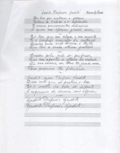 Poesia escrita para o dia do Professor. Homenageando o Professor de música Nacil Farah.