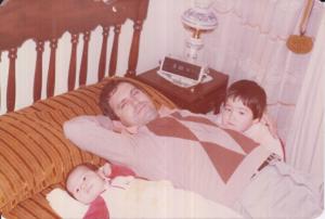 José Carlos com suas filhos Julio Gabriel e Claudio Henrique