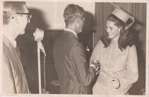 Coronel Assunção, paraninfo e o diretor da escola junto com Maireny