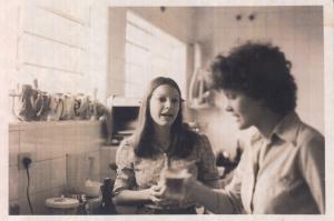 Com a cunhada Maria Cecilia