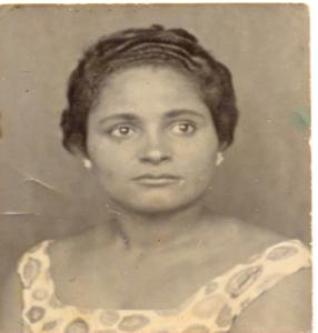 Foto para documento deixada pela sua irmã Hilda da Rocha