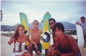 Jovens surfistas<br>Brasil / Santa Catarina / Florianópolis