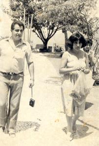 Alicia e seu marido Eduardo numa caminhada.