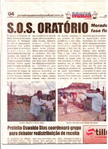 Matéria sobre o bairro onde será construída a via da Dersa. Severino aparece mostrando o estado de calamidade