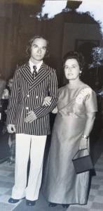 Carlos com a mãe Lucinda em meu casamento.