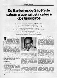 Reportagem sobre a vida de José Domingues Vinhal publicada na revista 