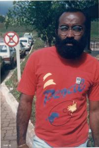Nelson em posse como professor na SEDF em 1984. “Representa a realização de toda a minha idealização profissional.”