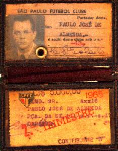 Carteira de sócio do SPFC