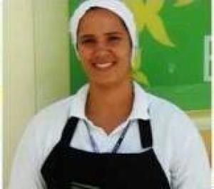 Joyce no Espaço Solidário.